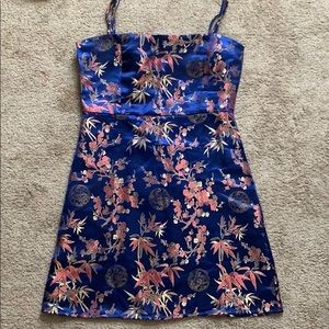 Floral Chinese inspired dress
